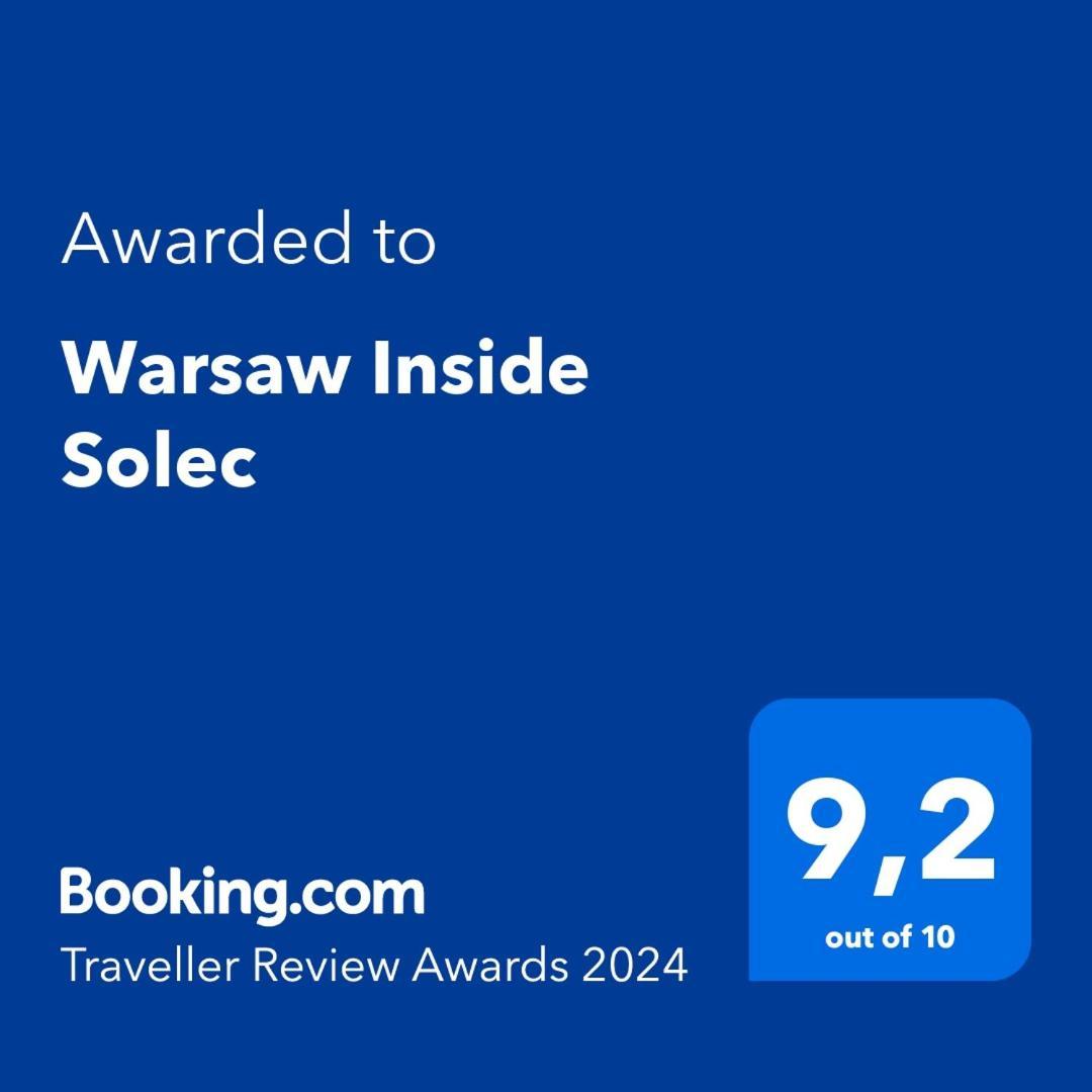 Ferienwohnung Warsaw Inside Solec With Private Parking Exterior foto